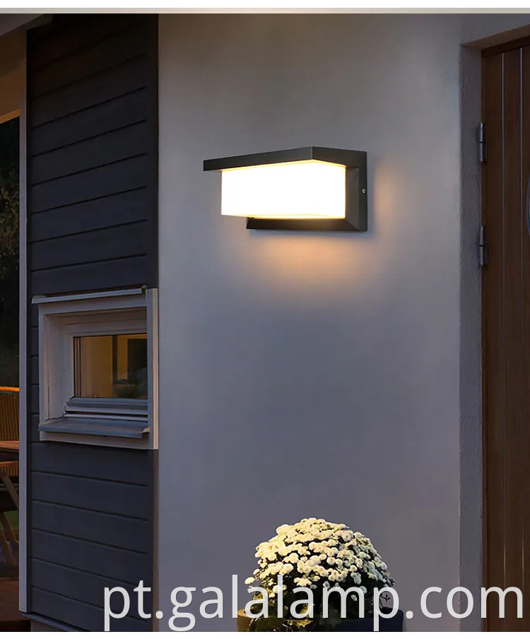 Luz de parede externa à prova d'água 24W para jardins elegantes